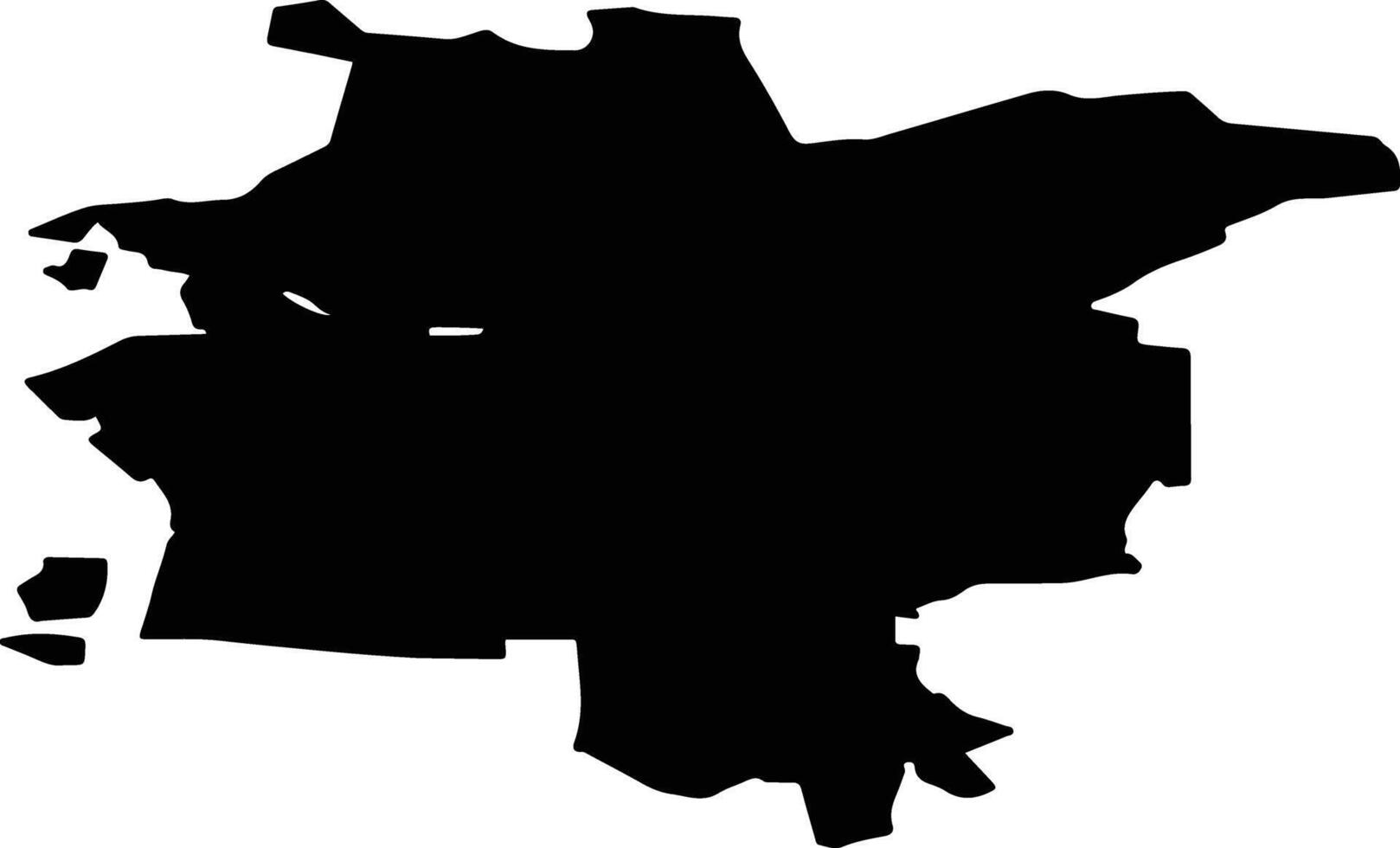 Krutinsky District Russia silhouette map vector