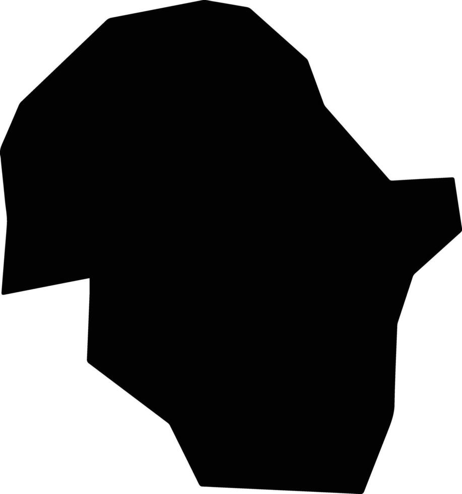 Kuala Pilah Malaysia silhouette map vector