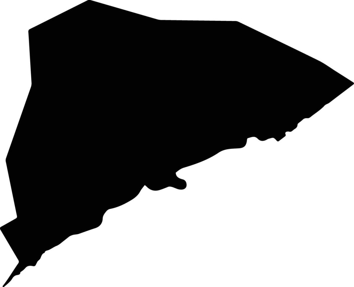 Kuandianmanzuzizhixian China silhouette map vector