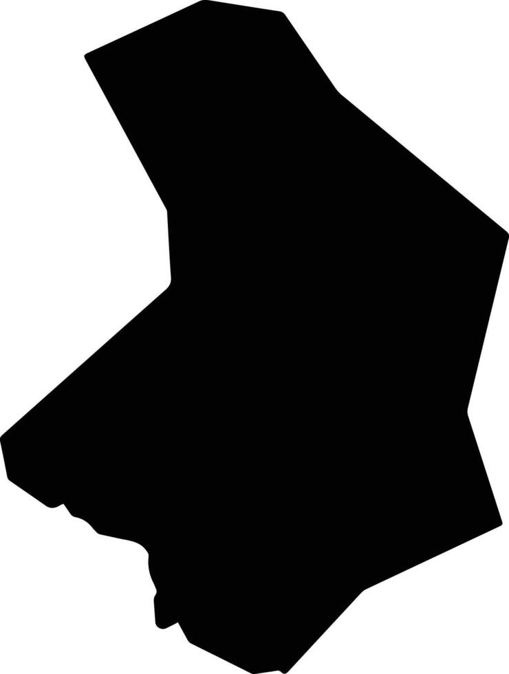 Kudamatsu Japan silhouette map vector