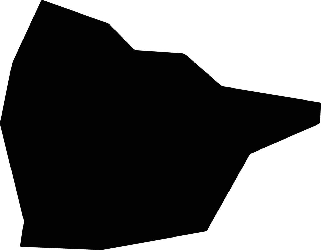 Kuerleshi China silhouette map vector