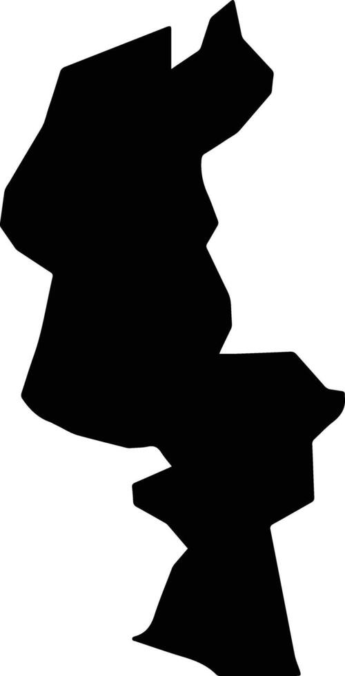 Kuhlan Afar Yemen silhouette map vector