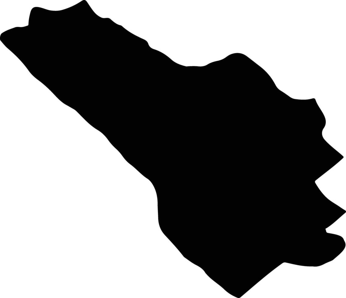 Kuhrang Iran silhouette map vector