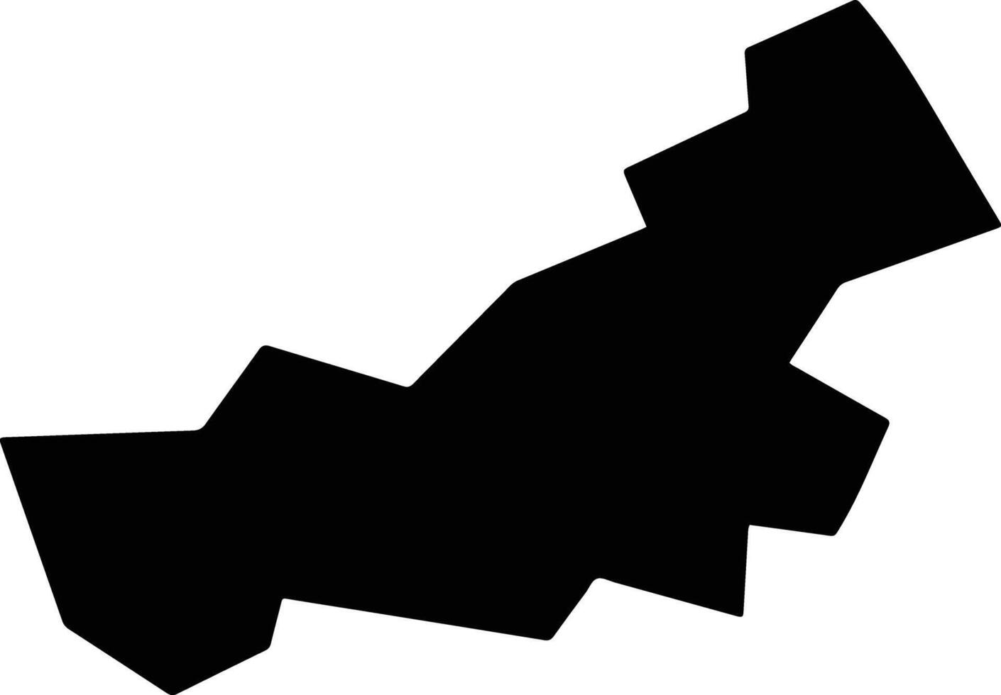 Kuki Japan silhouette map vector