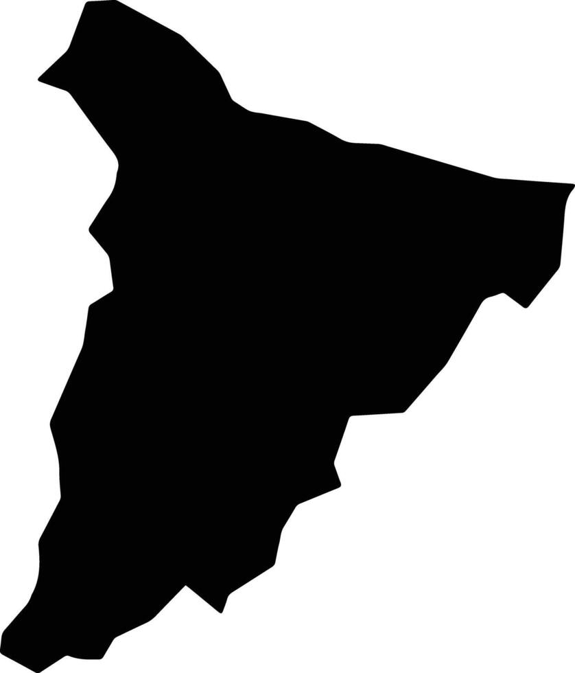 Kulu Shaw Boe Liberia silhouette map vector
