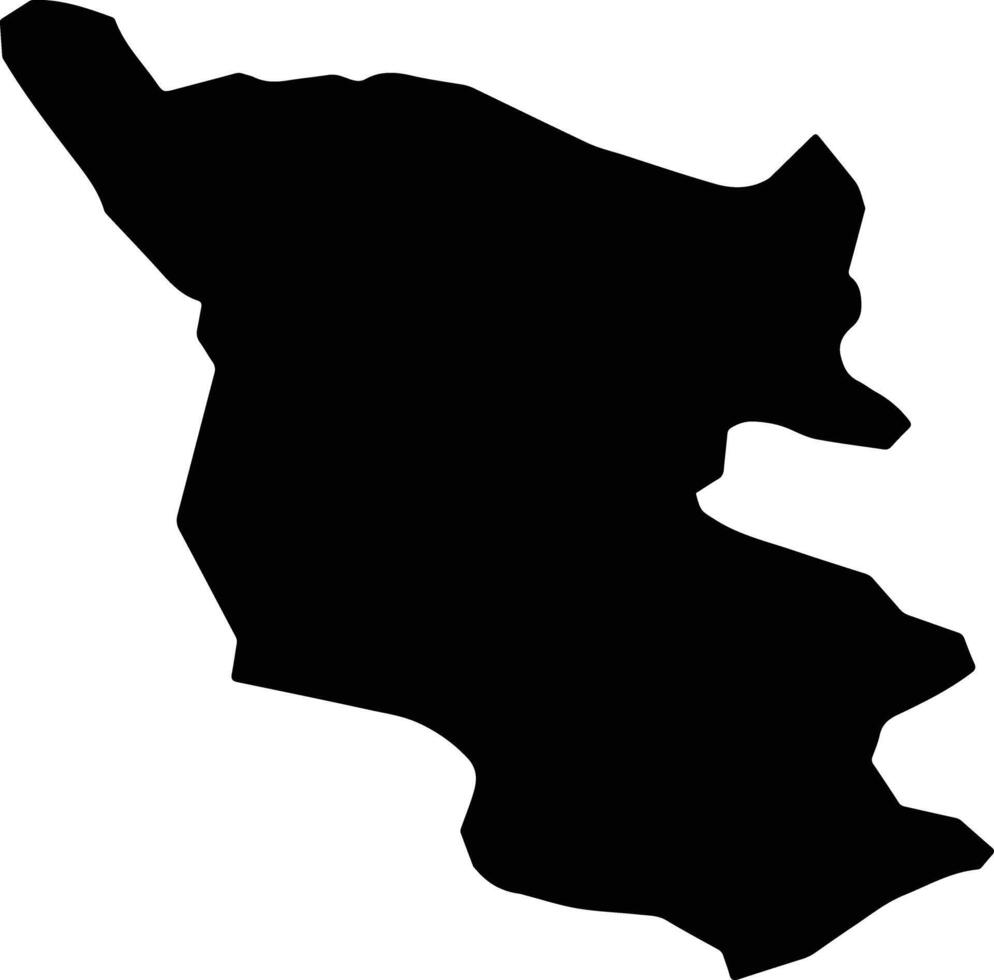 Kuluncak Turkey silhouette map vector