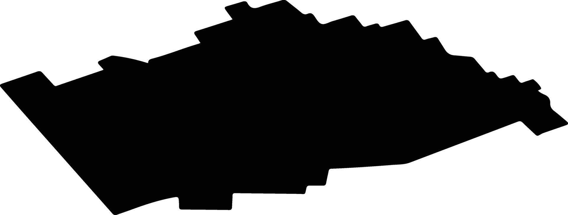 Kulundinsky District Russia silhouette map vector