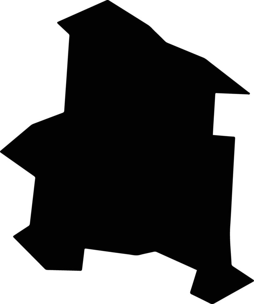 Kumagaya Japan silhouette map vector