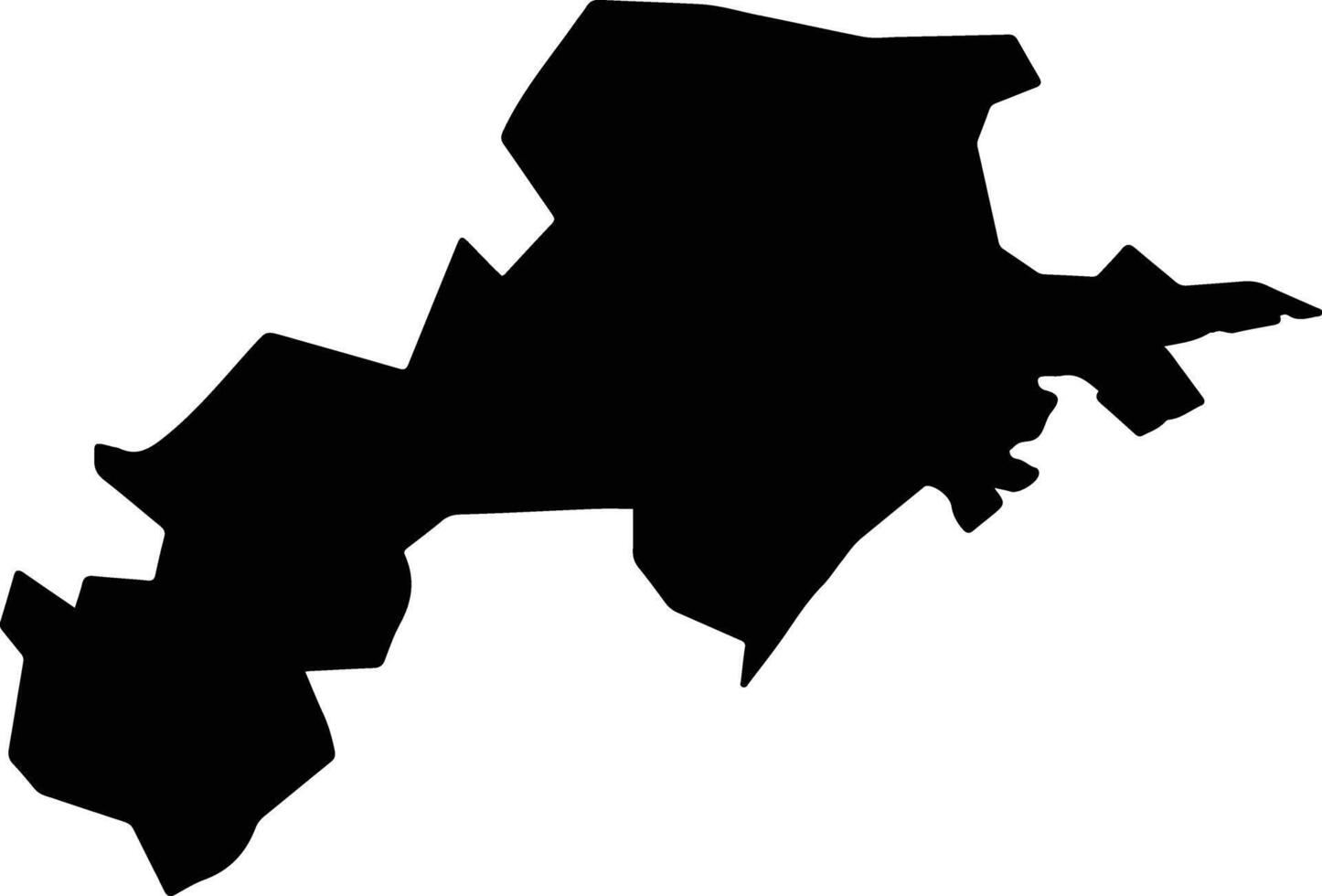 Kumano Japan silhouette map vector