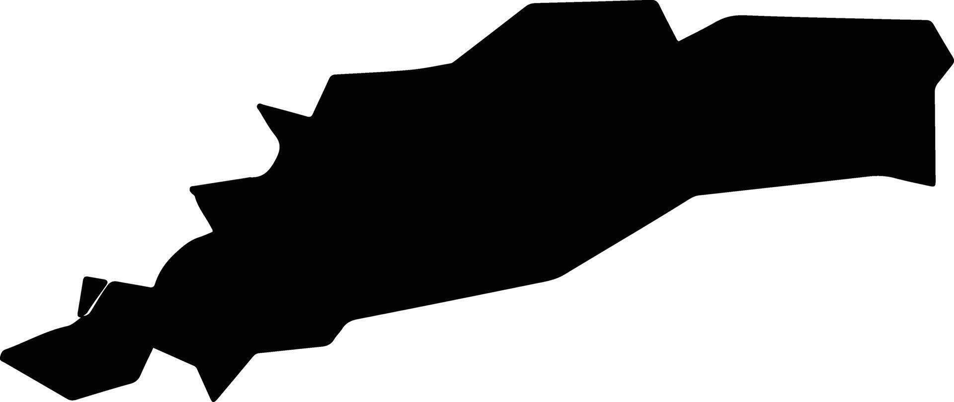 Kume Japan silhouette map vector