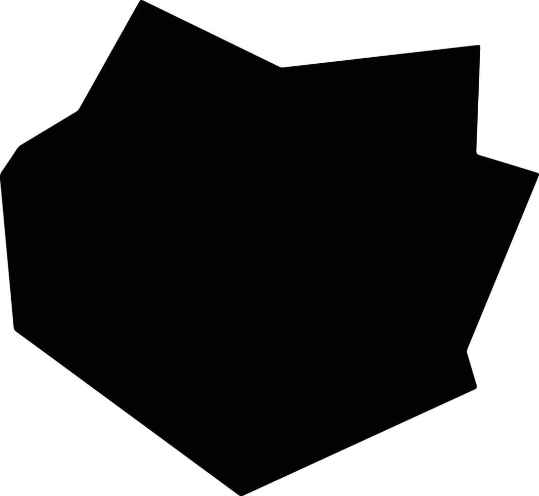 Kumenan Japan silhouette map vector