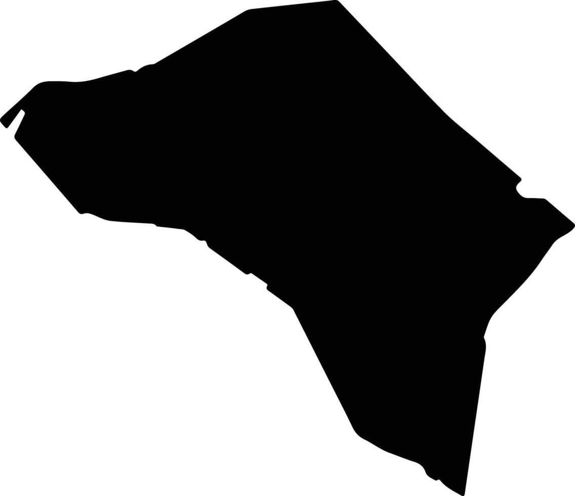 Kumejima Japan silhouette map vector