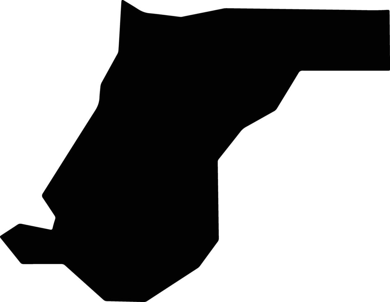 Kumi Uganda silhouette map vector