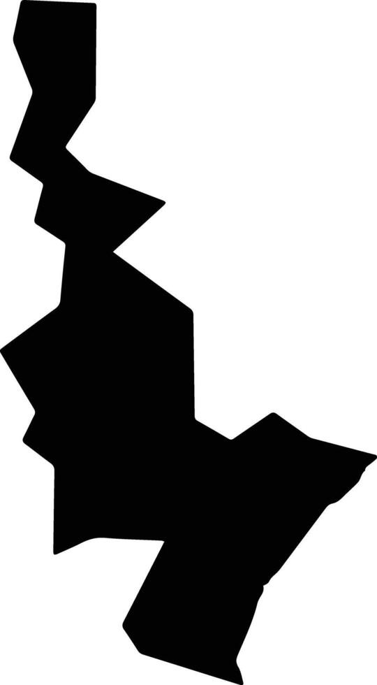 Kumkurgan Uzbekistan silhouette map vector