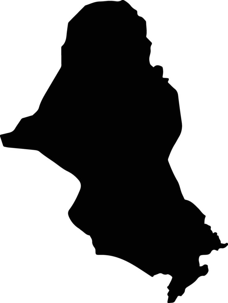 Kumluca Turkey silhouette map vector