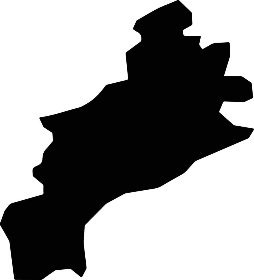 Kumru Turkey silhouette map vector