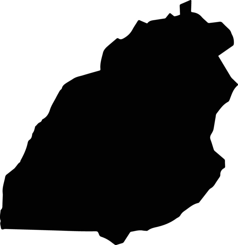 Kungu Democratic Republic silhouette map vector