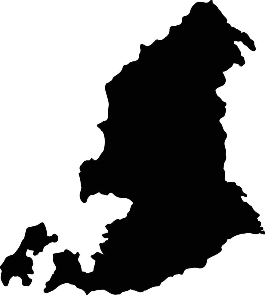 Kupang Indonesia silhouette map vector