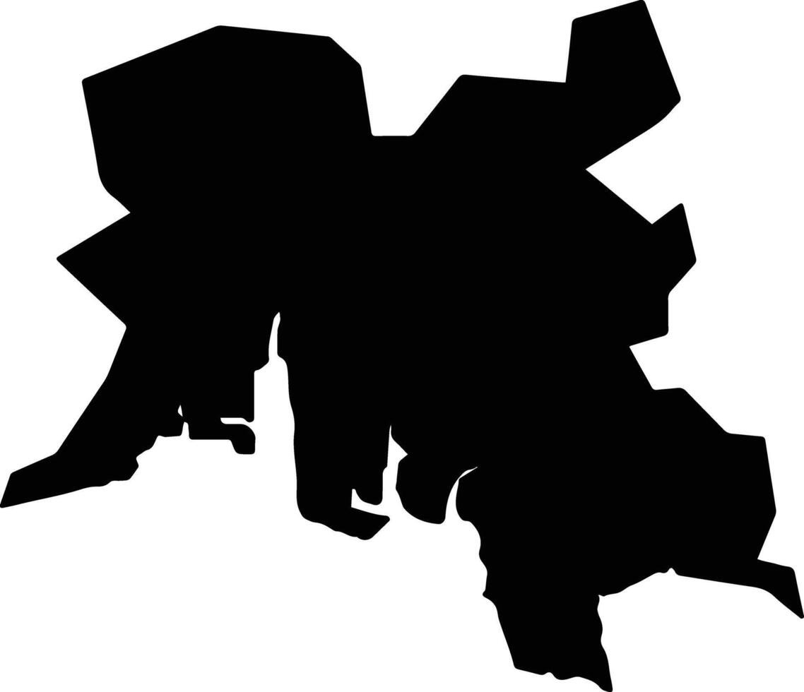 Kurashiki Japan silhouette map vector