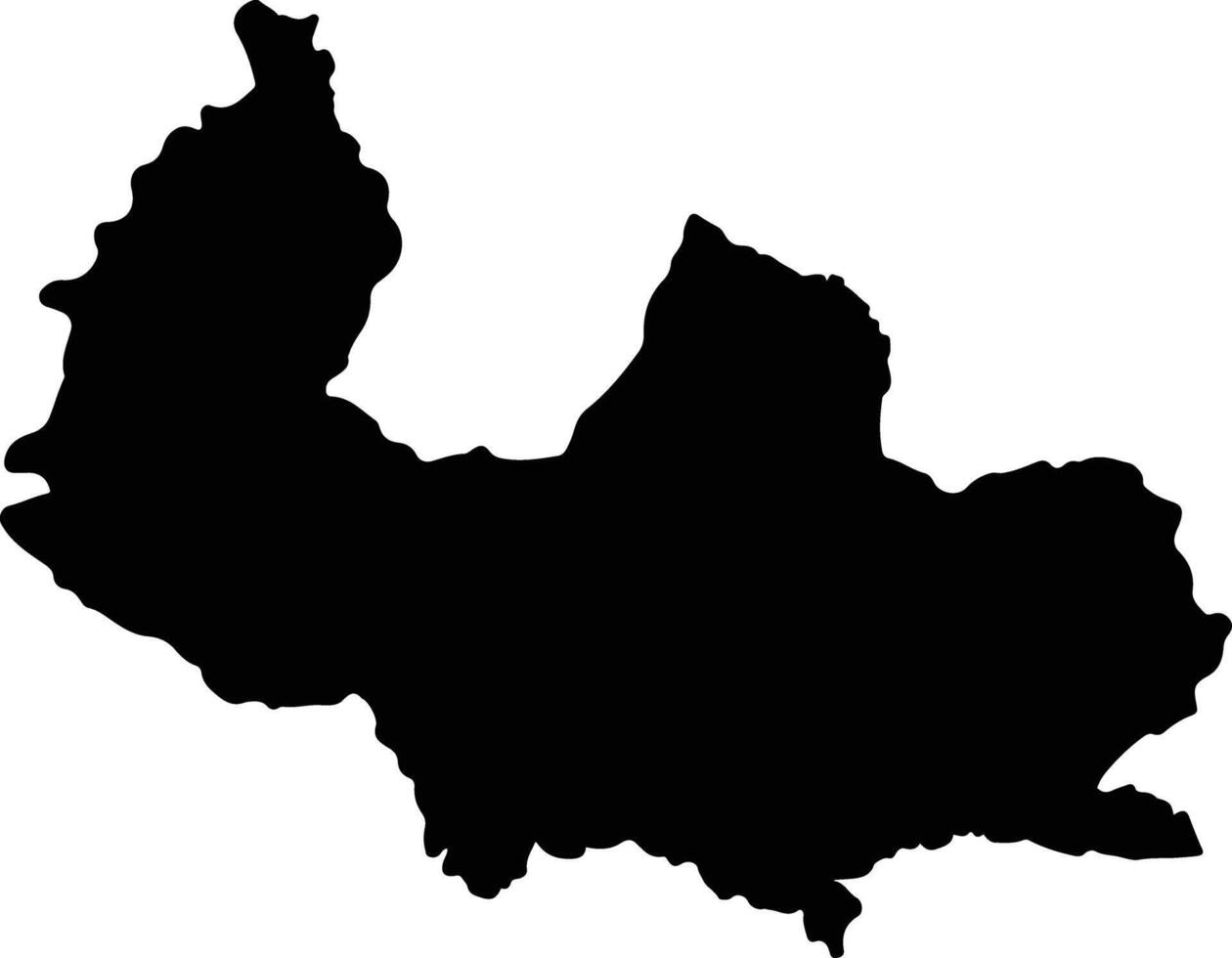 La Belleza Colombia silhouette map vector