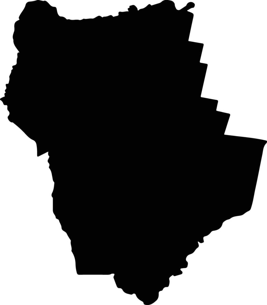 La Cocha Argentina silhouette map vector