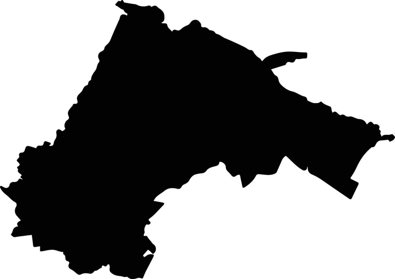 La Concordia Mexico silhouette map vector