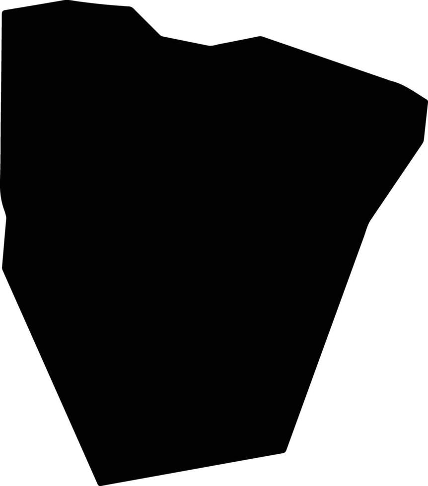 La Croix Saint Lucia silhouette map vector