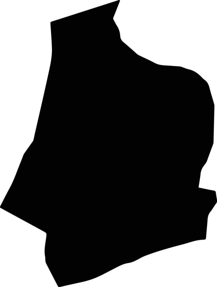 La Dade kotopon Ghana silhouette map vector