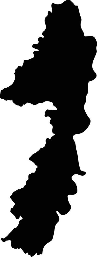 La Dorada Colombia silhouette map vector