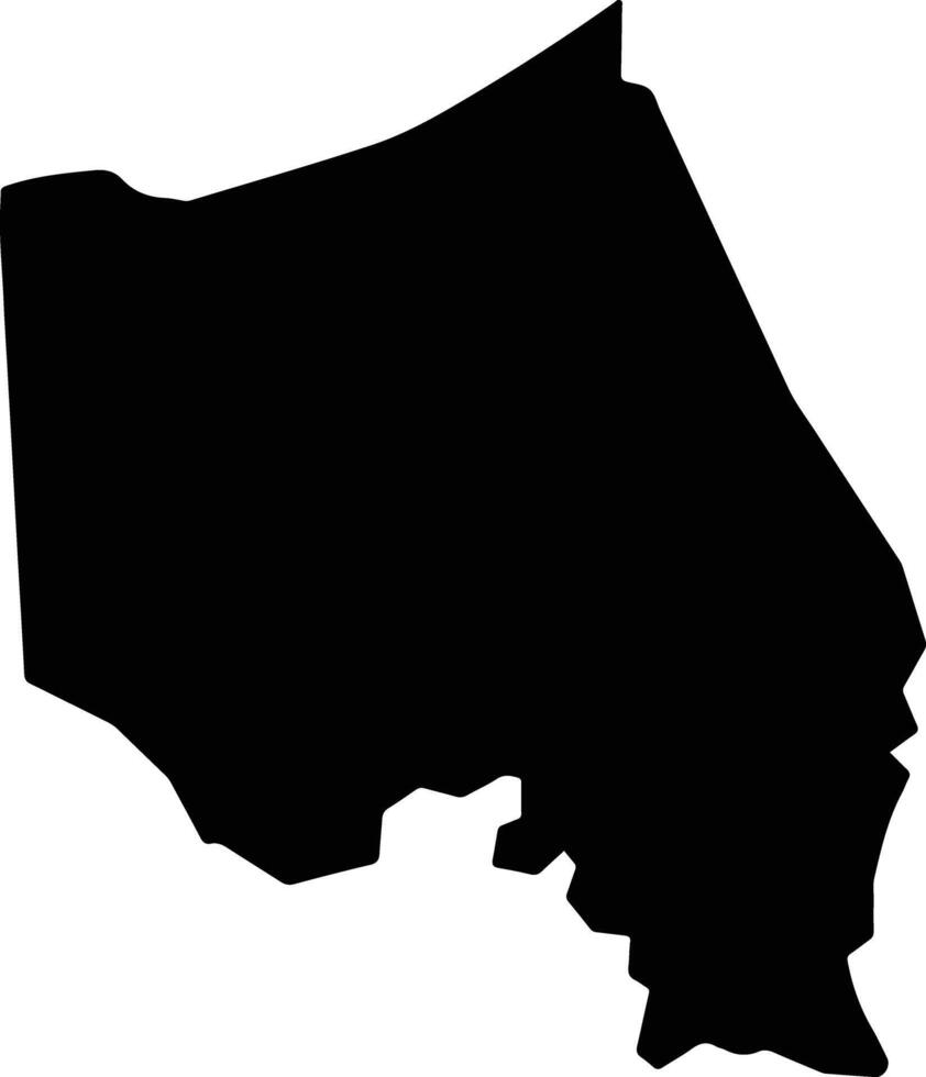 La Libertad Ecuador silhouette map vector