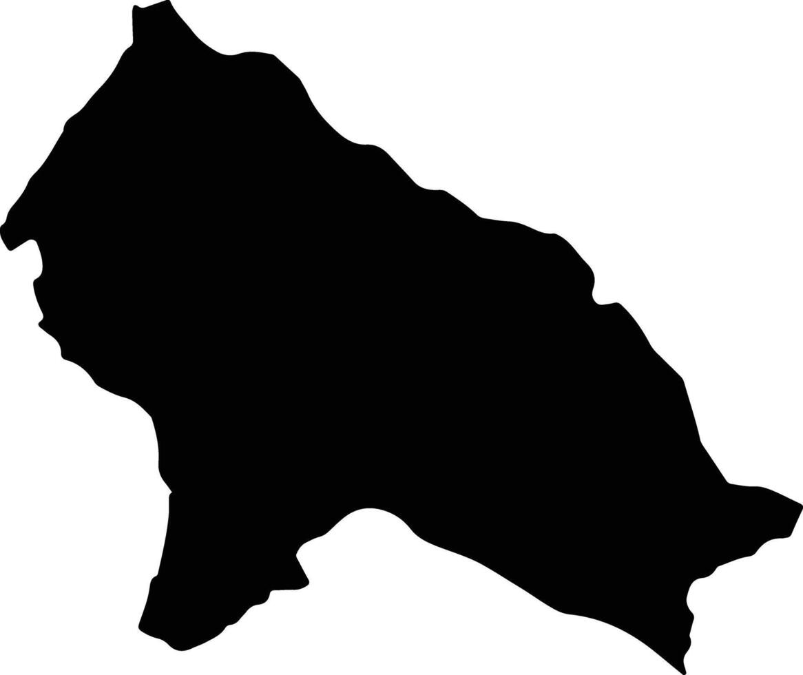 La Laos silhouette map vector