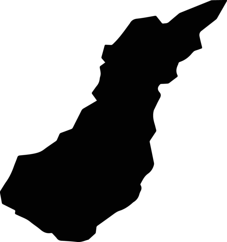La Magdalena Contreras Mexico silhouette map vector