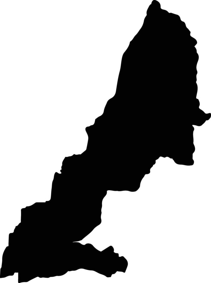 La Mana Ecuador silhouette map vector