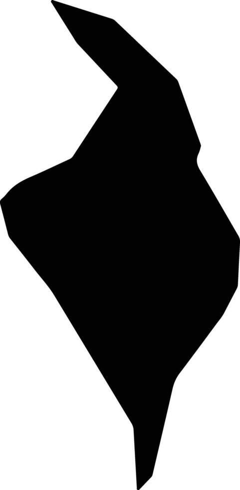 La Nya Chad silhouette map vector