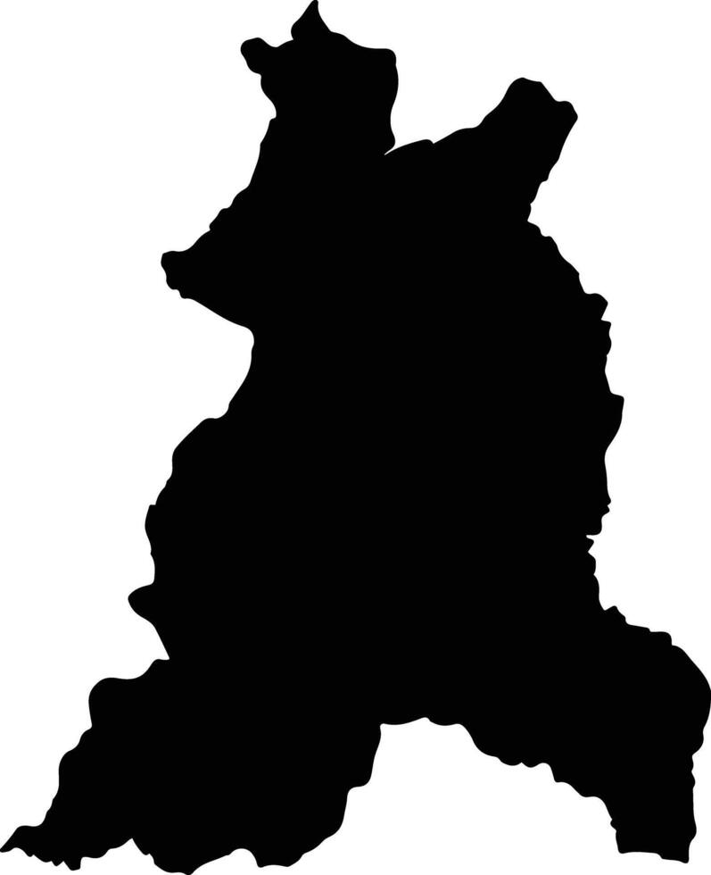 La Palma Colombia silhouette map vector
