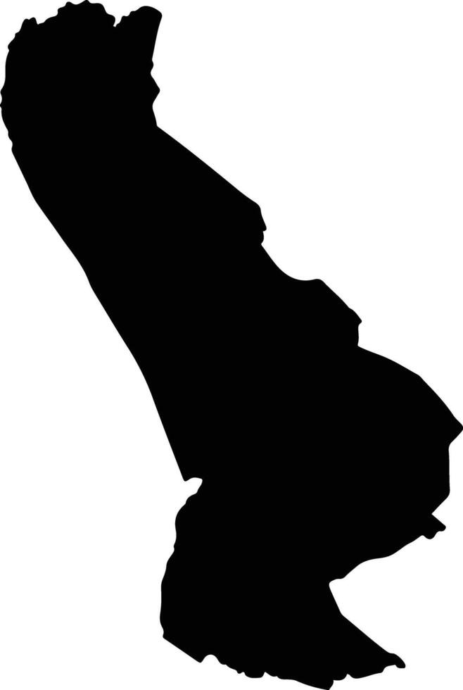 La Paloma Paraguay silhouette map vector