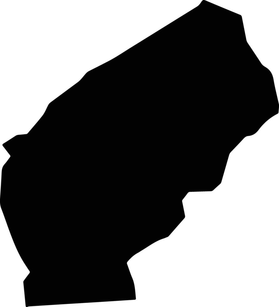 La Perle Saint Lucia silhouette map vector