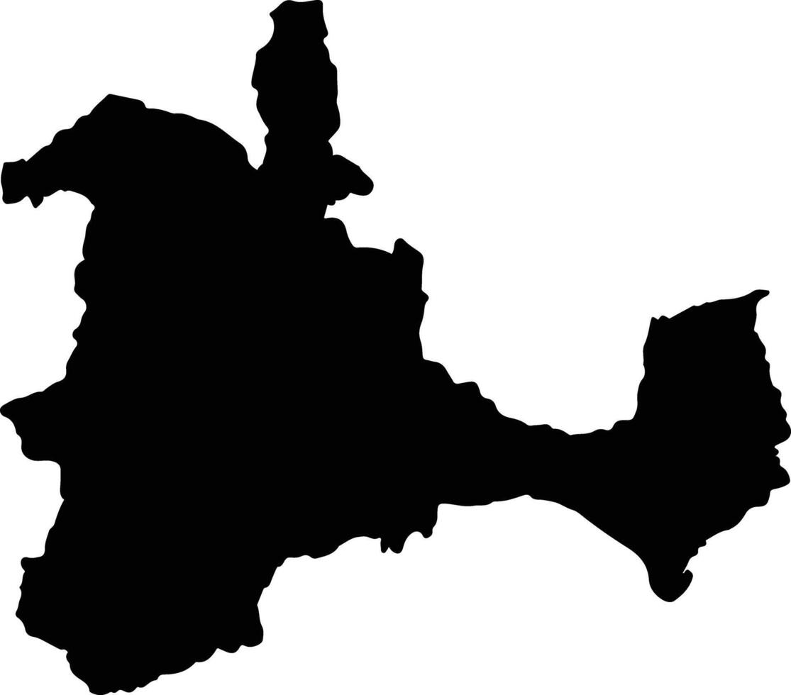 La Playa Colombia silhouette map vector