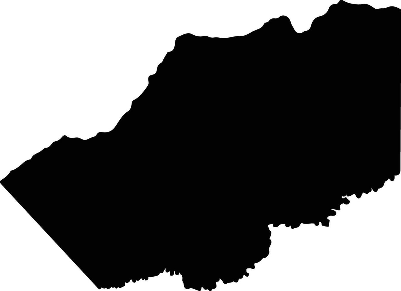 La Primavera Colombia silhouette map vector