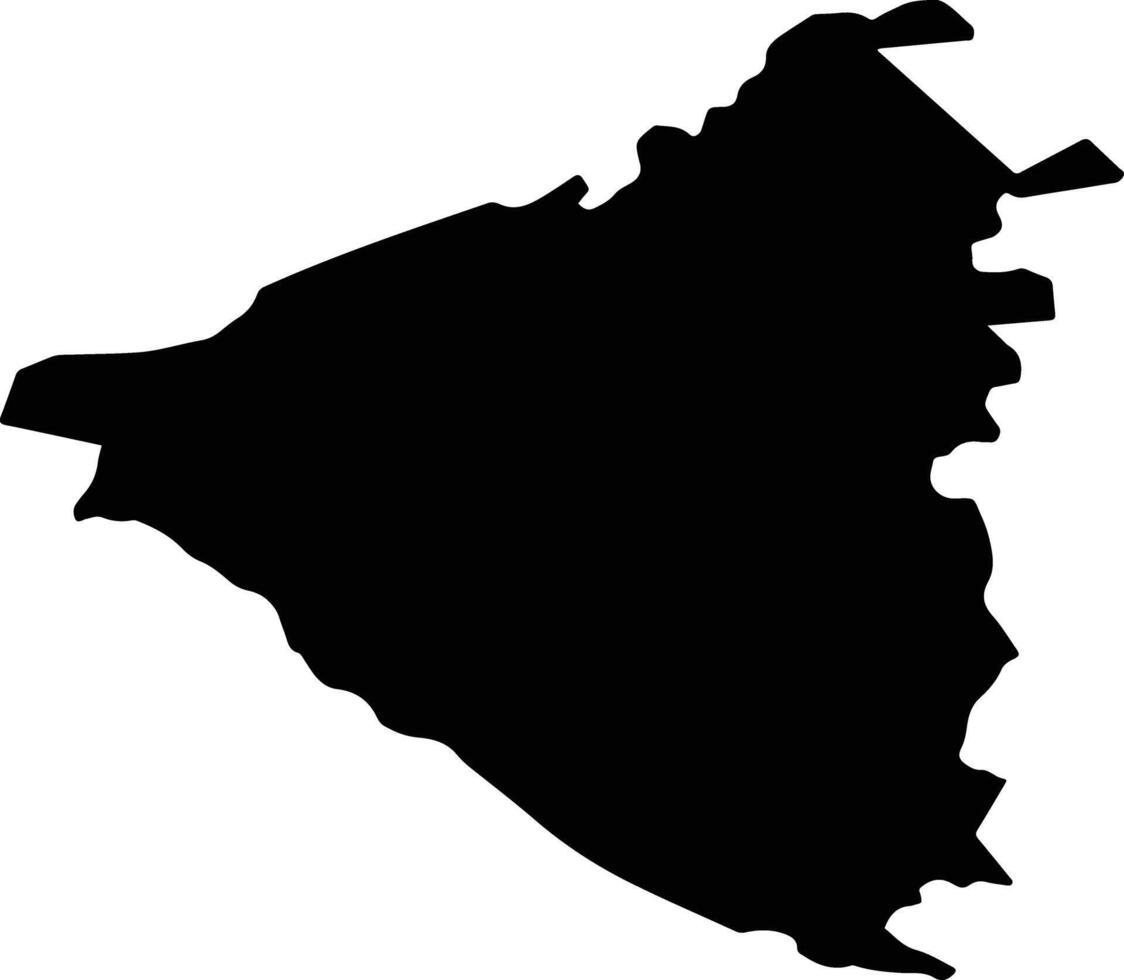 La Pointe Saint Lucia silhouette map vector