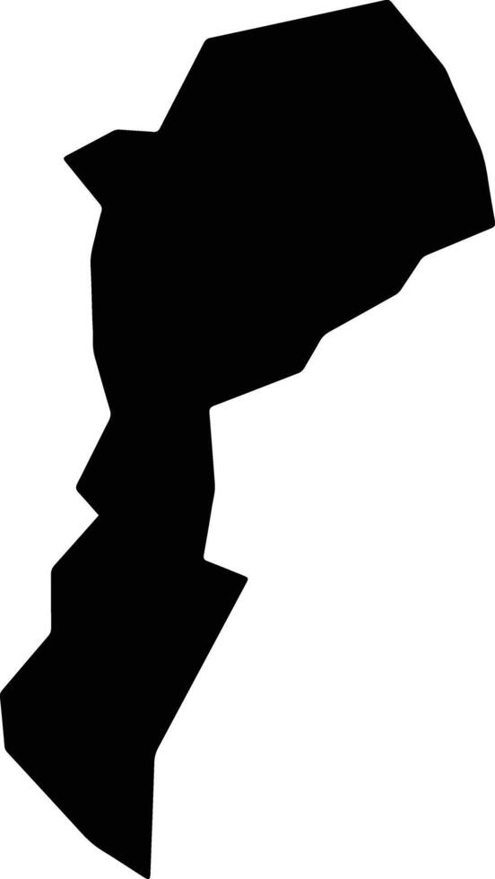 La Reina El Salvador silhouette map vector