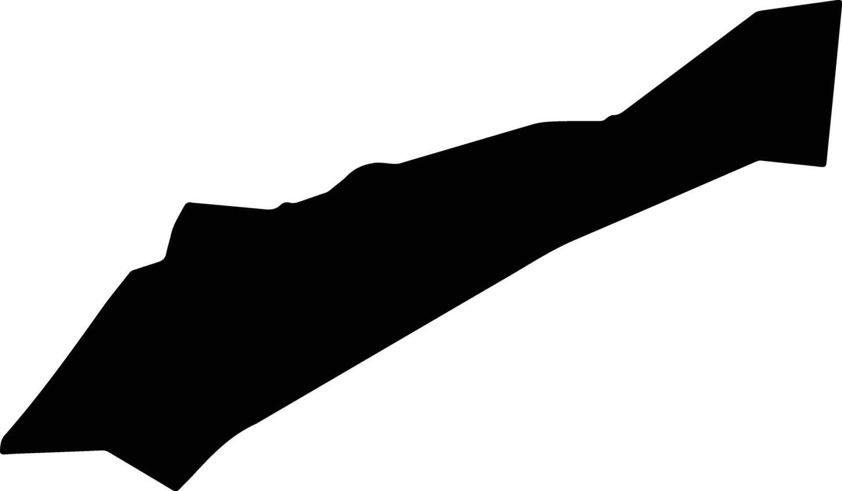 La Rousse Monaco silhouette map vector