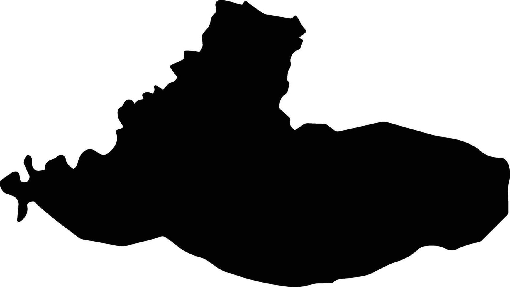 La Sierpe Cuba silhouette map vector
