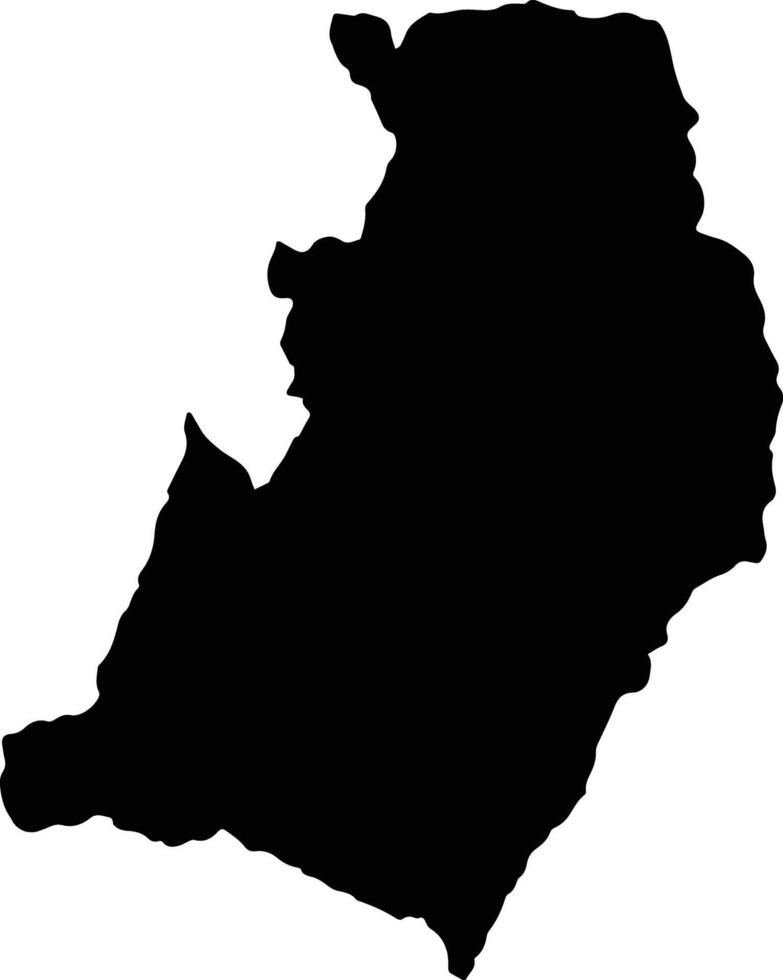 La Uvita Colombia silhouette map vector