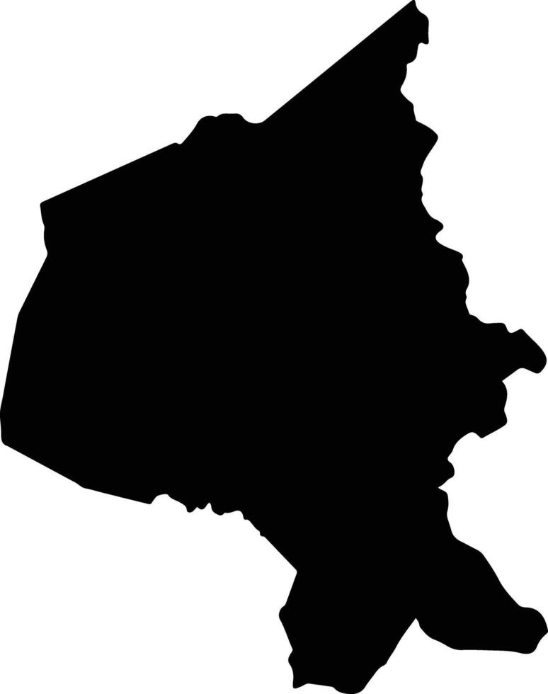 La Virtud Honduras silhouette map vector