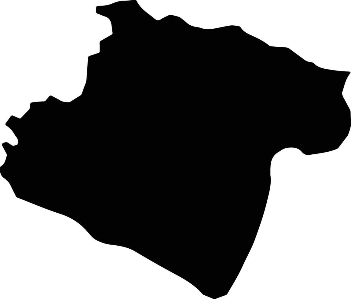 La Virginia Colombia silhouette map vector