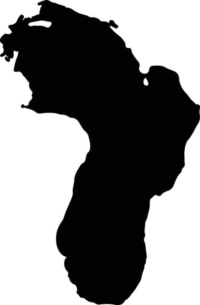 Lago de Yojoa Honduras silhouette map vector