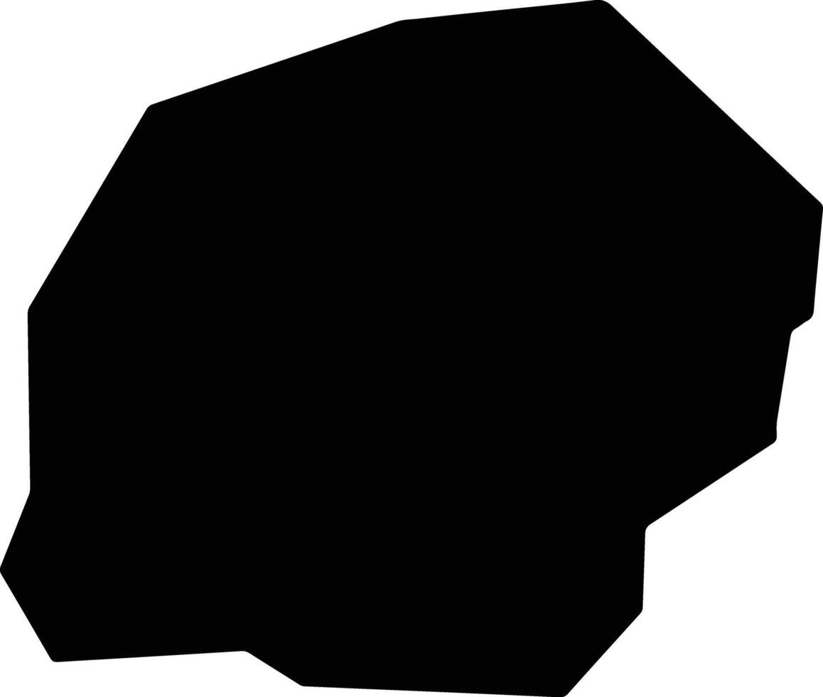Lagoa dos Gatos Brazil silhouette map vector