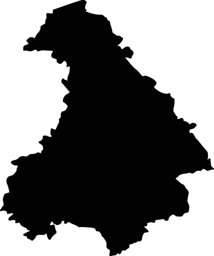 Lagos de Moreno Mexico silhouette map vector