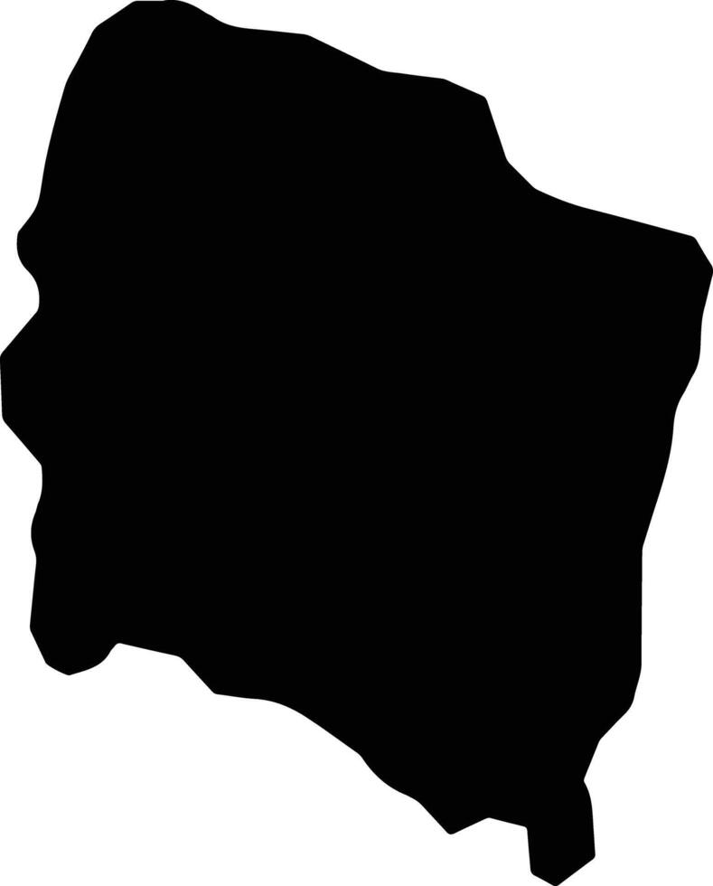 Laguna Salada Dominican Republic silhouette map vector